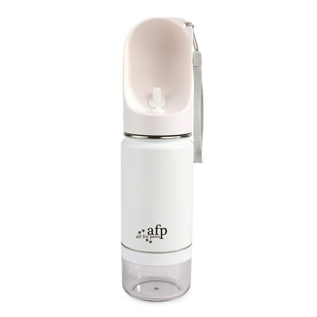 ALL FOR PAWS Lifestyle 4 Pets 2-in-1 Stainless Drinking Bottle 400 ml /14 oz