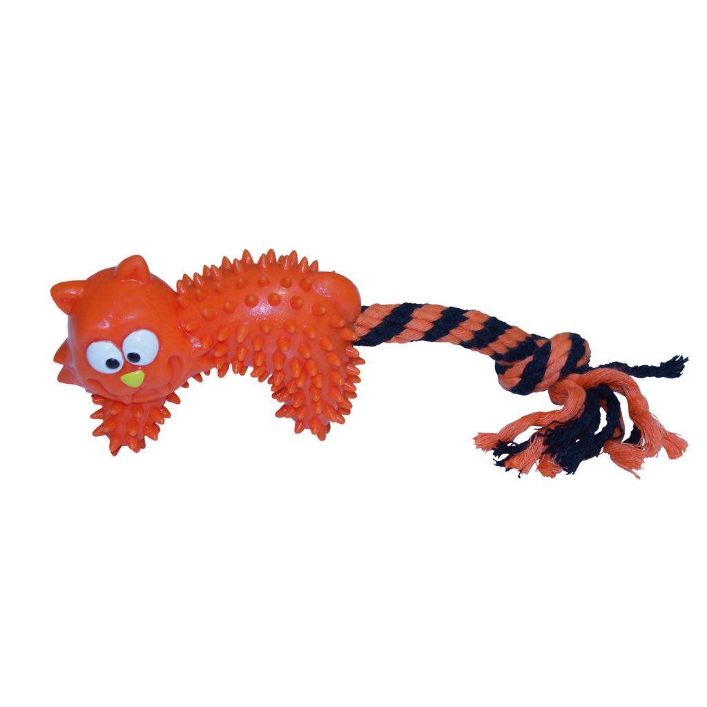 BOBBY Cotton Bone W/ Rubber Tpr Scary Cat 25 cm