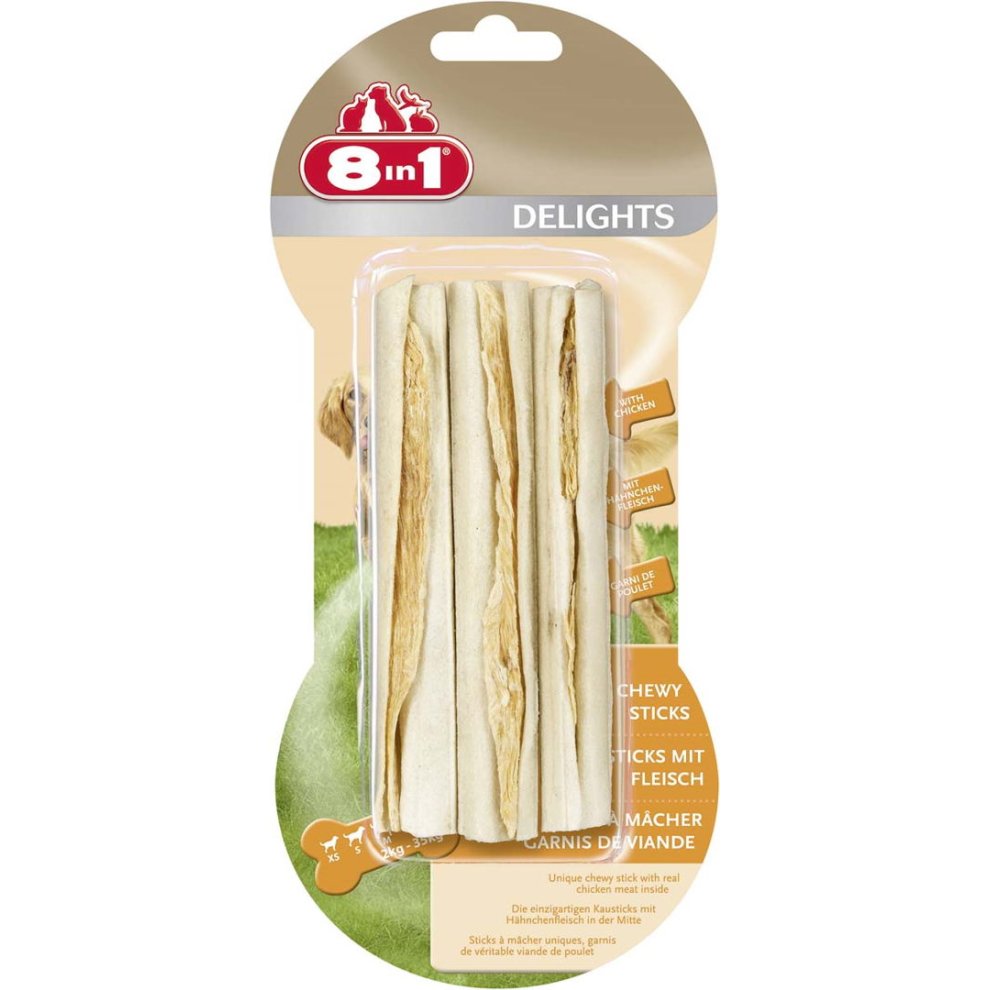 8in1 Delights Chicken Sticks 3 pcs, 75 g