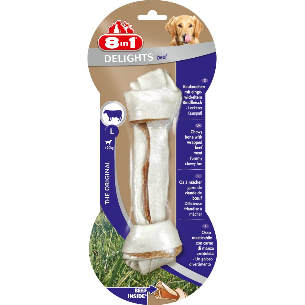 8in1 8in1 Delights Beef Bones L 85gm
