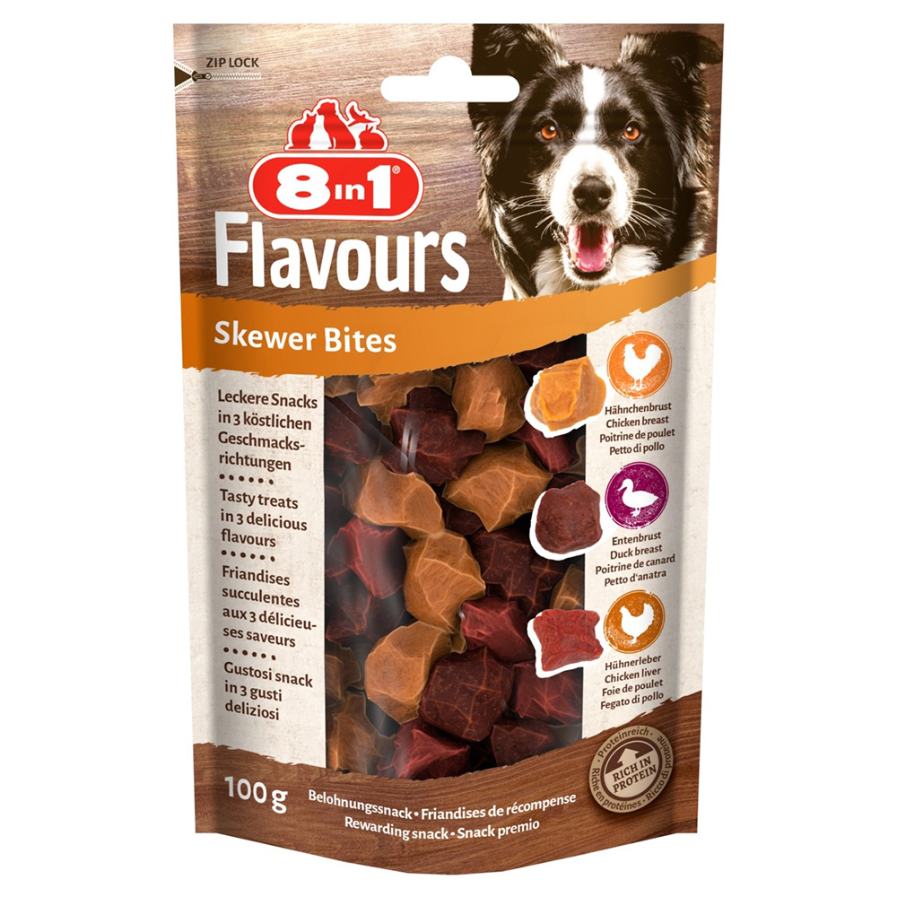 8in1 Flavours Skewer Bites 100gm