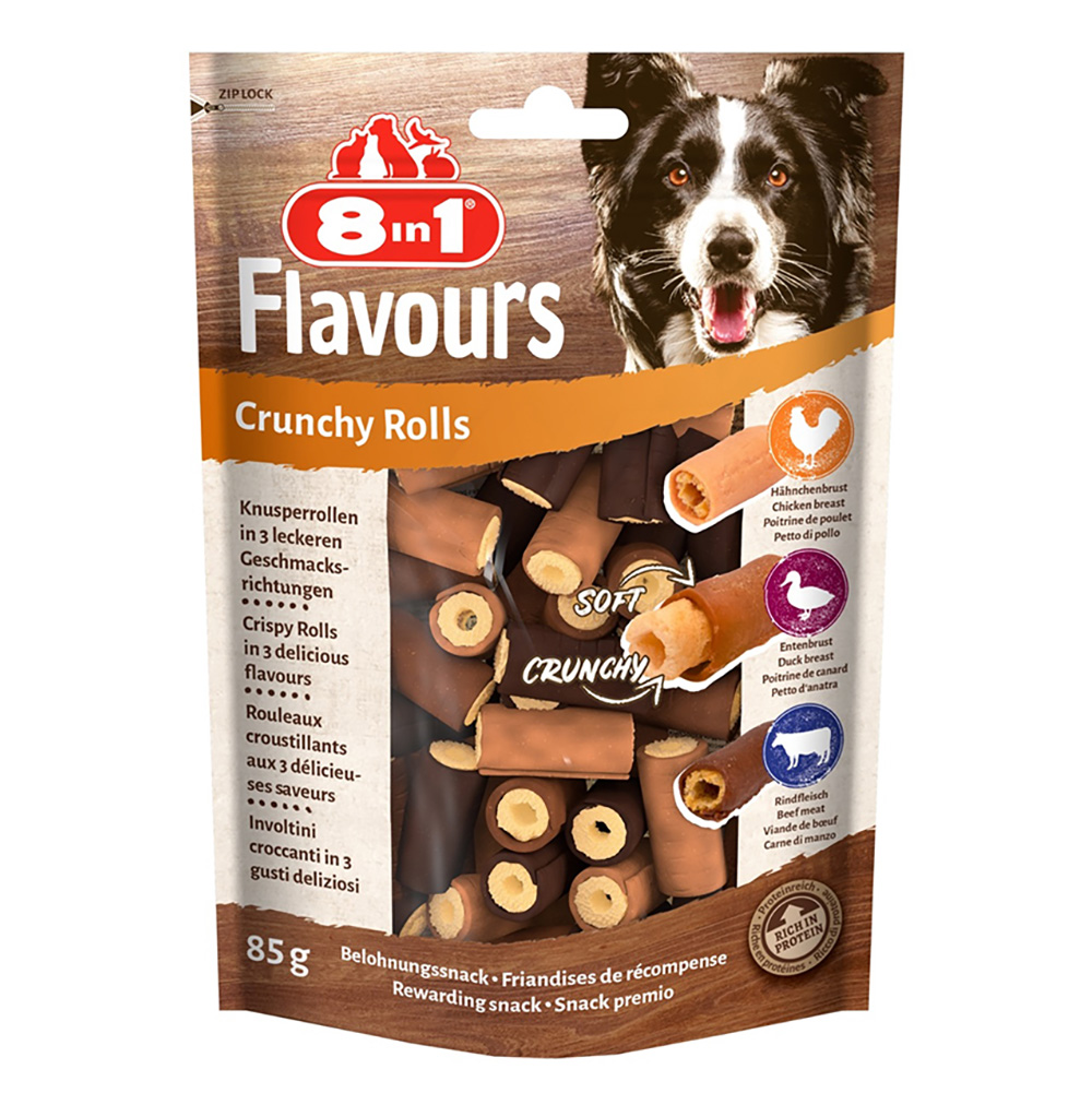 8in1 Flavours Crunchy Rolls 85 g