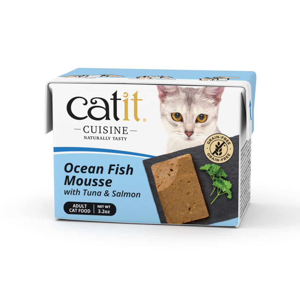CatIt Cuisine Ocean Fish Mousse with Tuna & Salmon, 90 g Tetra, 12pcs/box