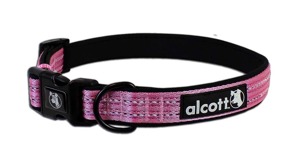 Alcott Adventure Dog Collar Pink Medium
