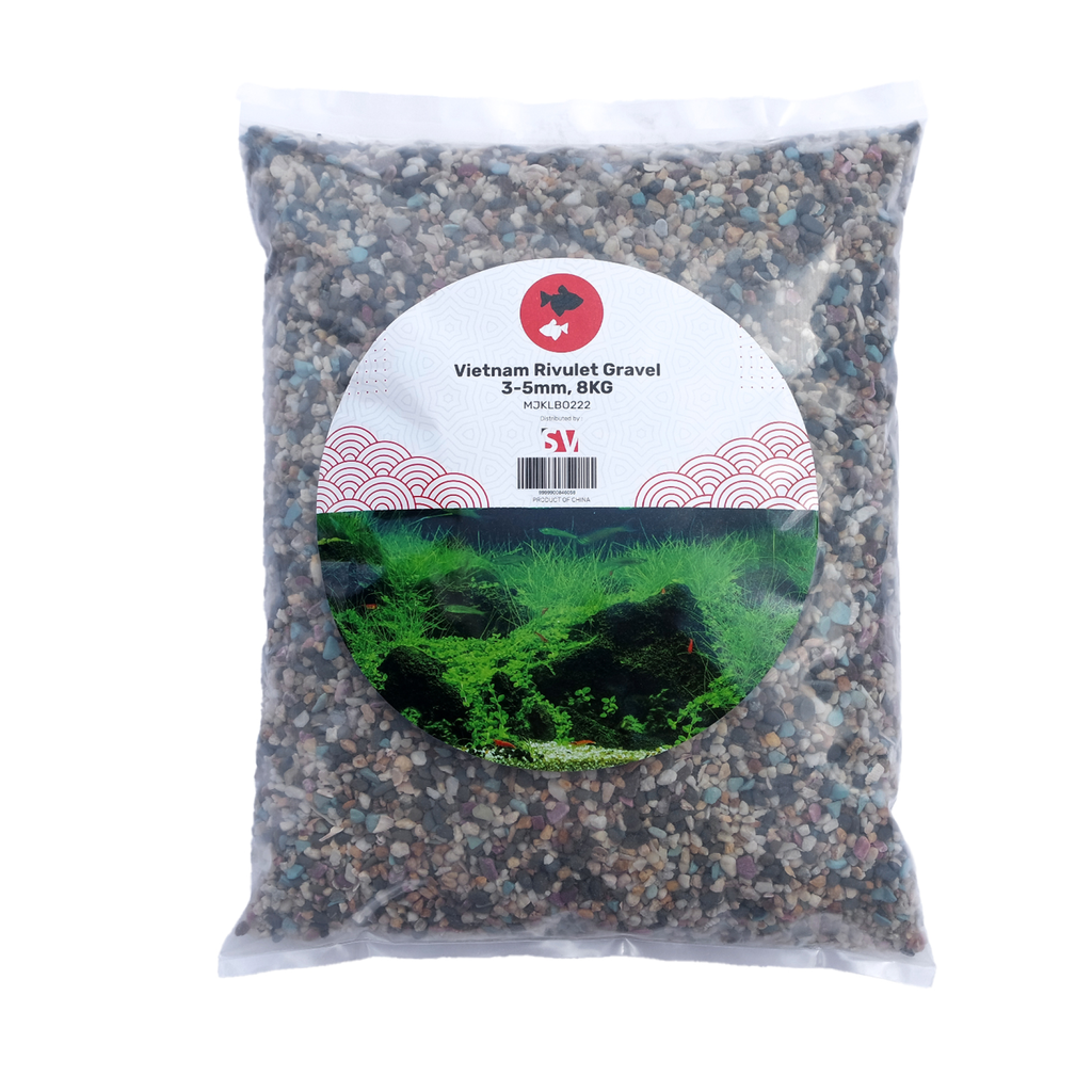 SV AQUARIUM DECO Vietnam Rivulet Gravel, 3-5 mm, 8 kg