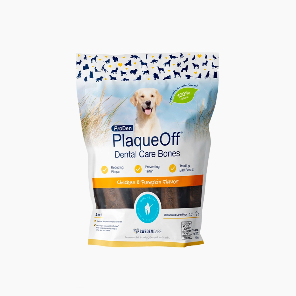 ProDen PlaqueOff Dental Care Bones Chicken & Pumpkin 482gm