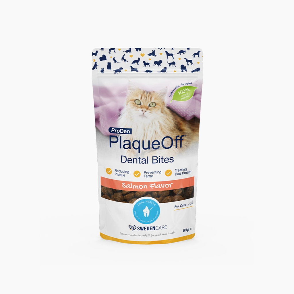 ProDen PlaqueOff Dental Bites for Cats Salmon Flavour 60gm
