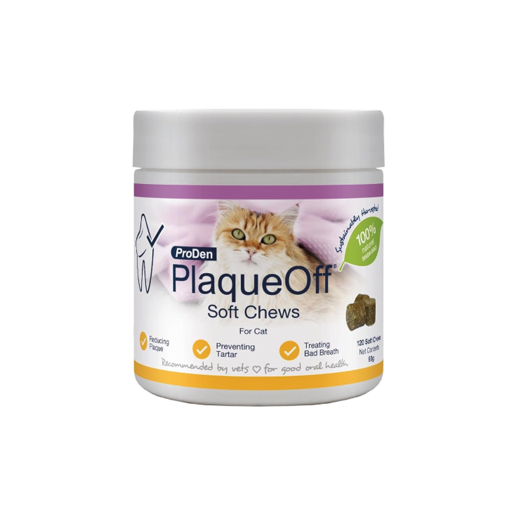 ProDen PlaqueOff Soft Chews for Cats 120 chews 90gm