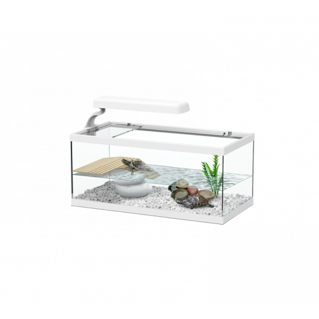 Terratlantis Tortum Turtle Tank White, 40x20x18 cm