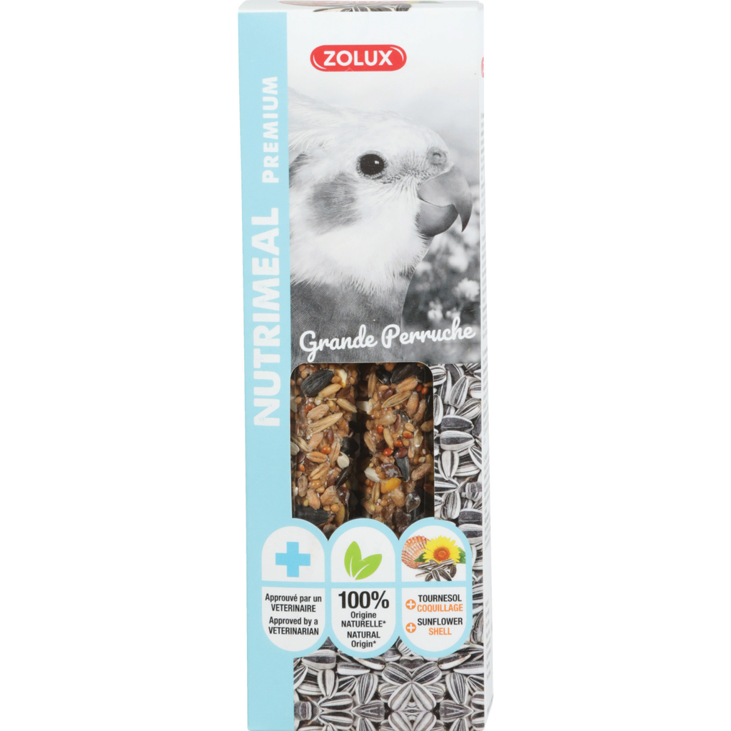 ZOLUX Nutrimeal Premium Sticks Parakeet Sunflower 110 g
