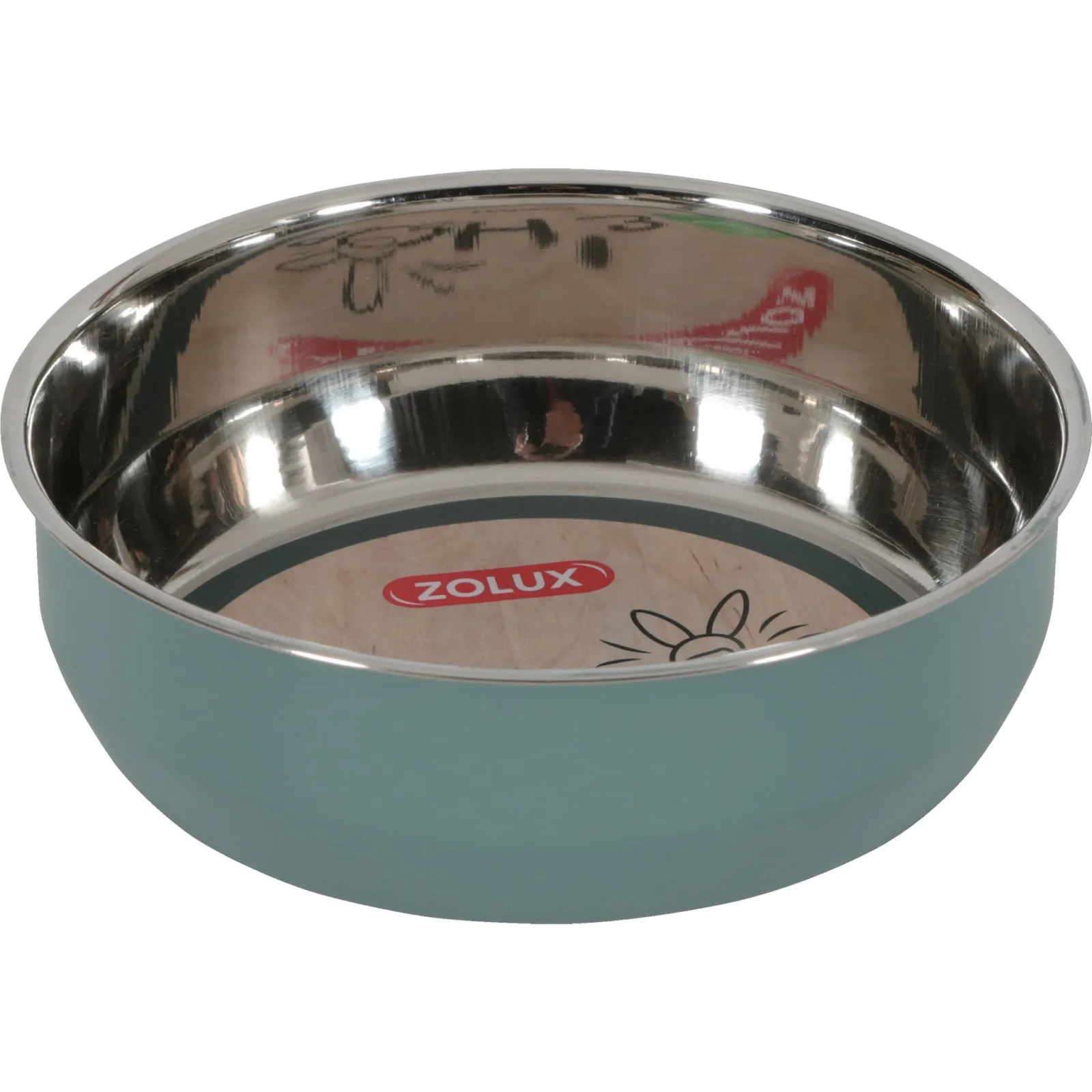 [ZL205147] Zolux Ehop Inox Bowl Green, 400 ml
