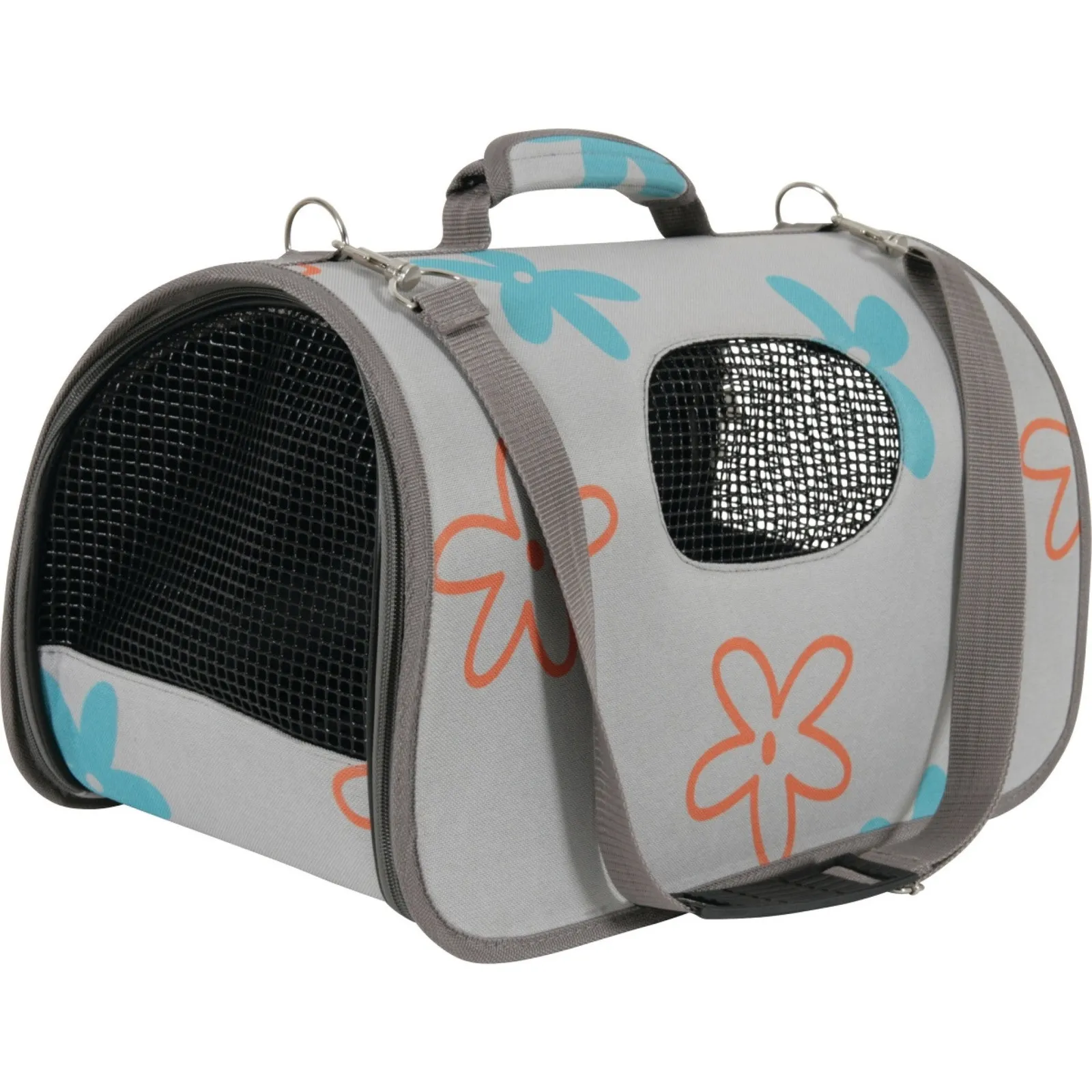 Zolux Pet Carrier Flower Grey, Large