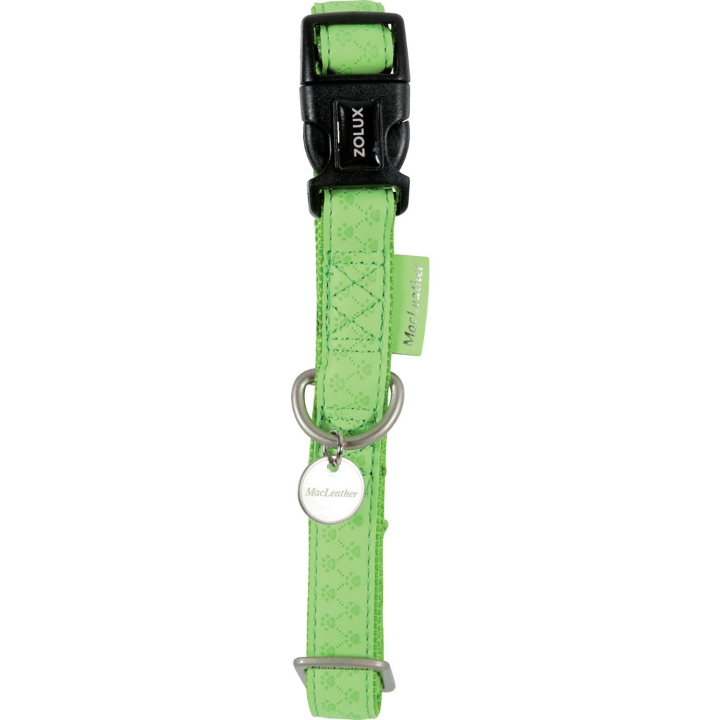 ZOLUX Macleather Adjustable Collar Anise Green, 10 mm