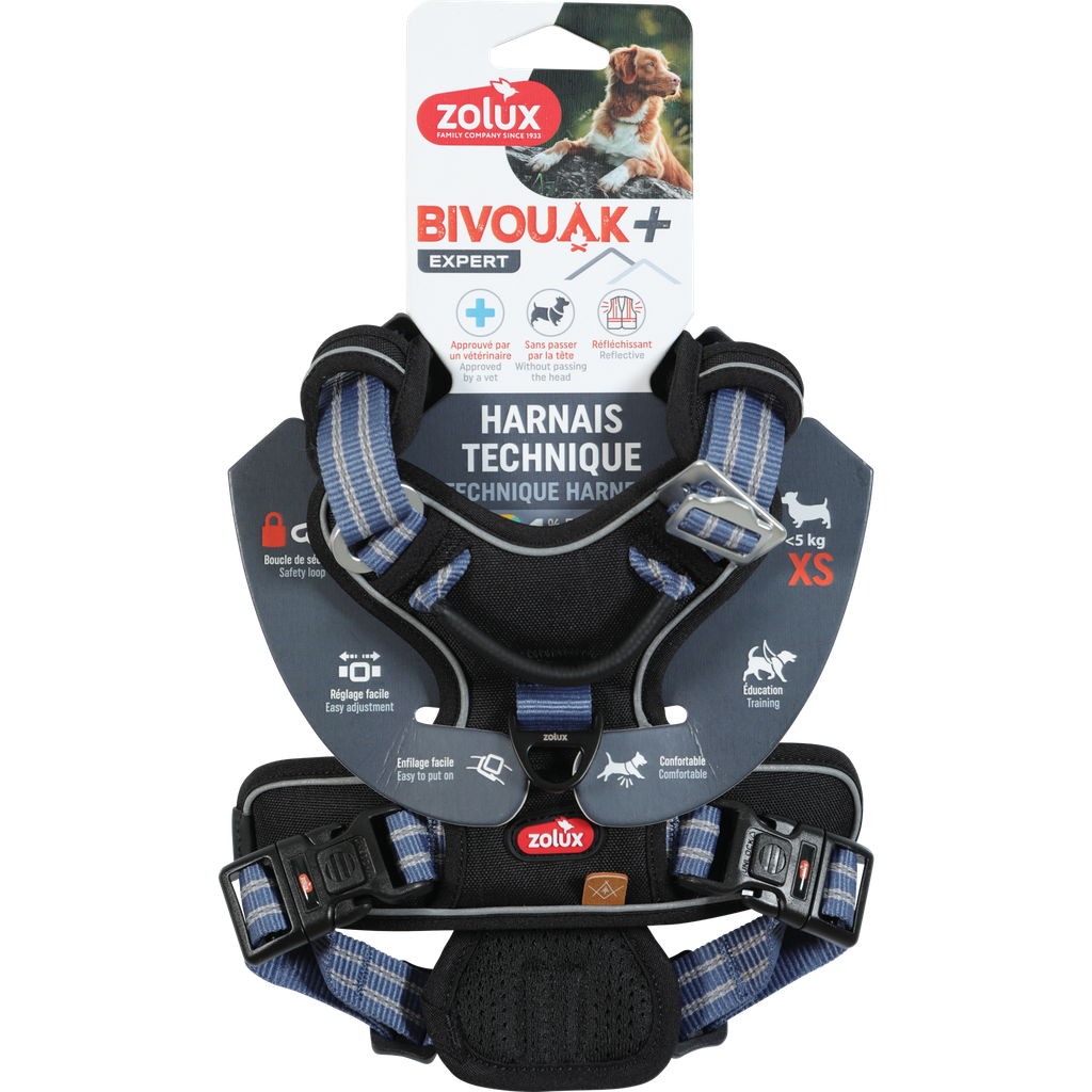 Zolux BVK Harness Blue, XSmall