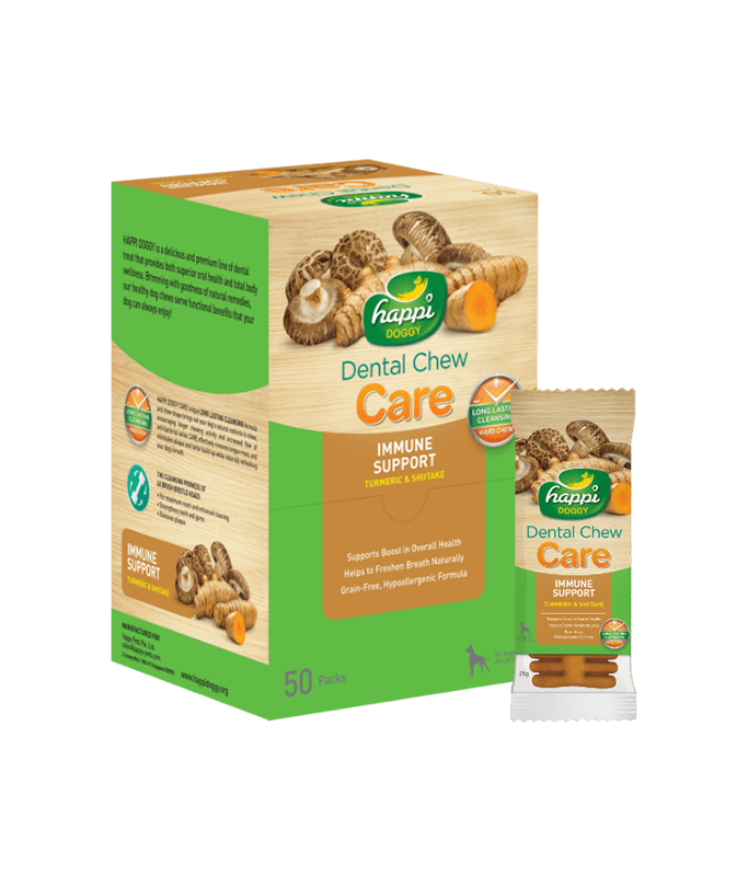 Happi Doggy Dental Chew Care Immune Support 4inch