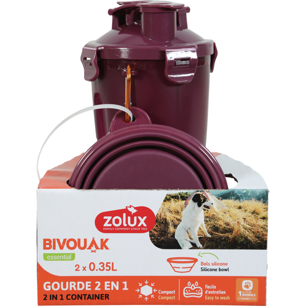 Zolux BVK 2-in-1 Bottle Red