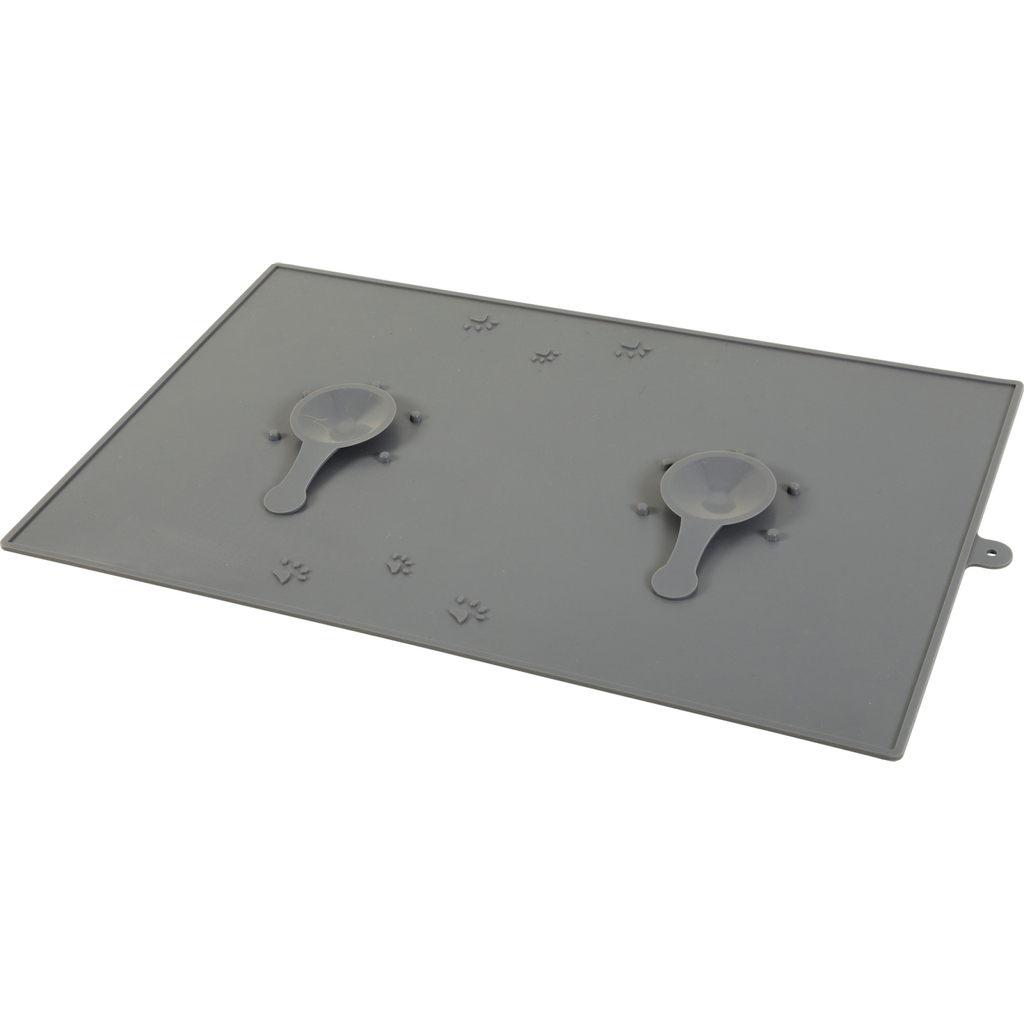 Zolux Silicone Bowl Mat with Suction Cup, Grey