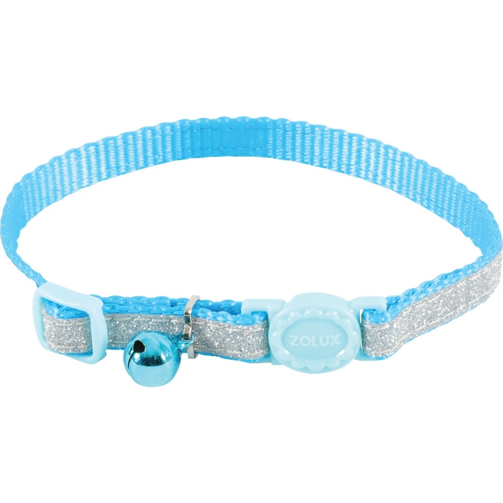 ZOLUX Shiny Nylon Collar Blue