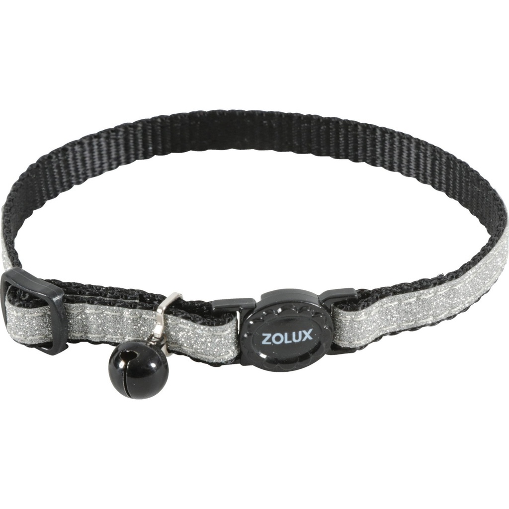 ZOLUX Shiny Nylon Collar Black