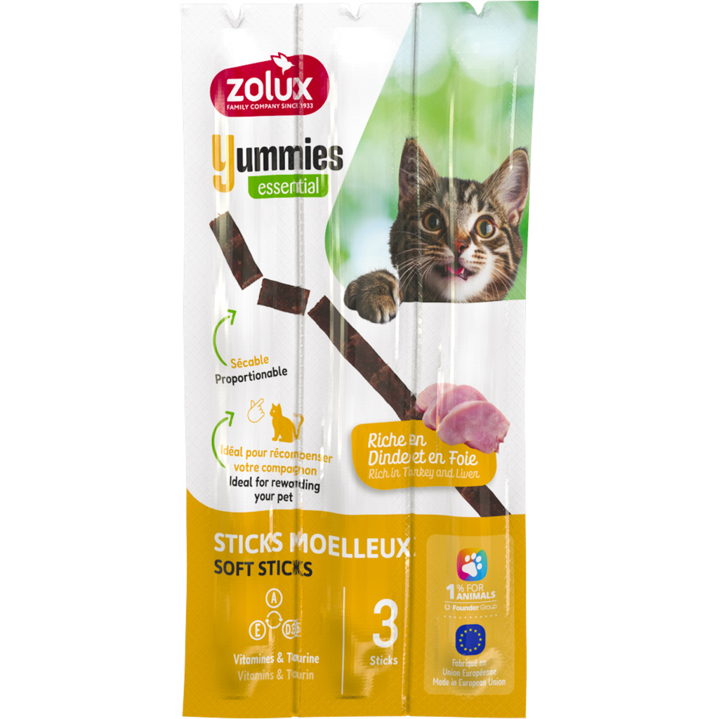 Zolux Yummies Cat Turkey Liver 3/pk