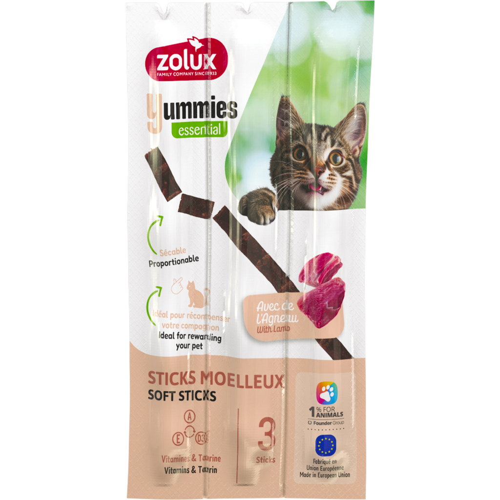 Zolux Yummies Cat Lamb Rice 3/pk