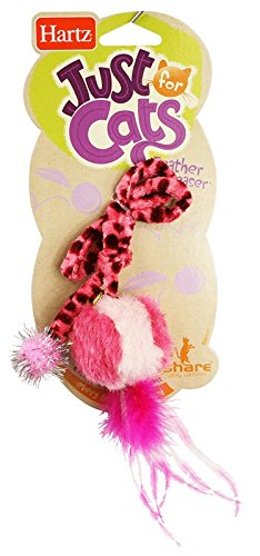 Hartz Feather Ball Teaser Cat Toy