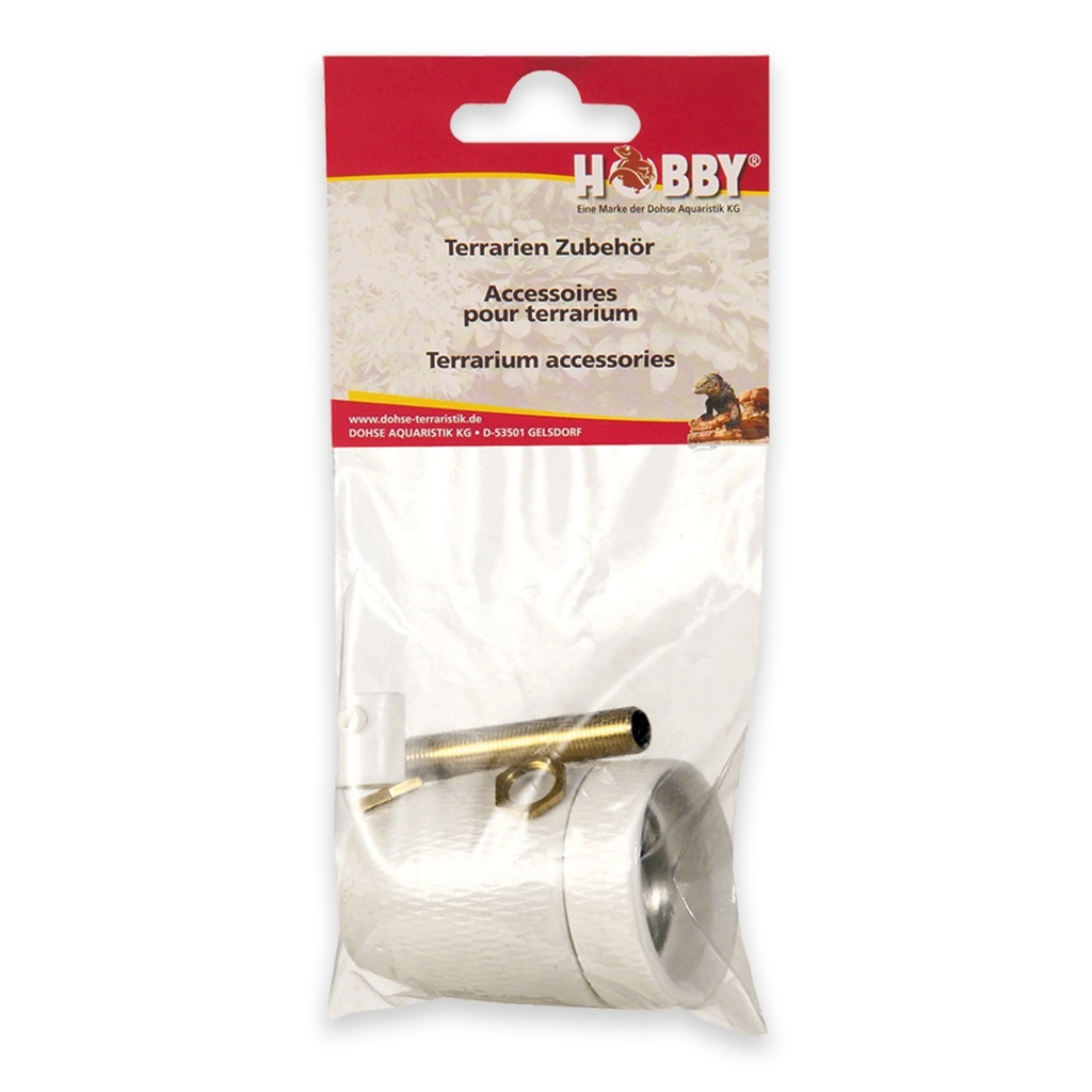 Hobby Terrarium, Porcelain Socket E27 - Brass Thread