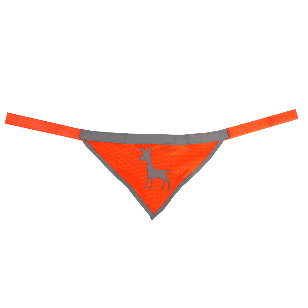 Alcott Visibility Dog Bandana Neon Orange Small