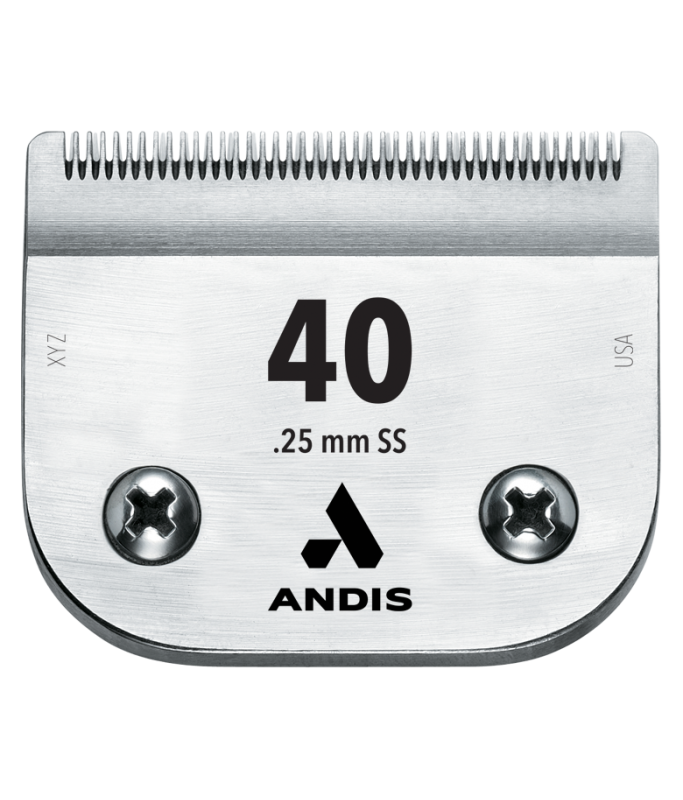 Andis AG UltraEdge Surgical Stainless Steel Detachable Blade 40/0.25mm for Pet Animal Clipper