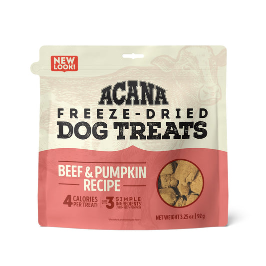 Acana Beef & Pumpkin Freeze-Dried Dog Treats - 92G