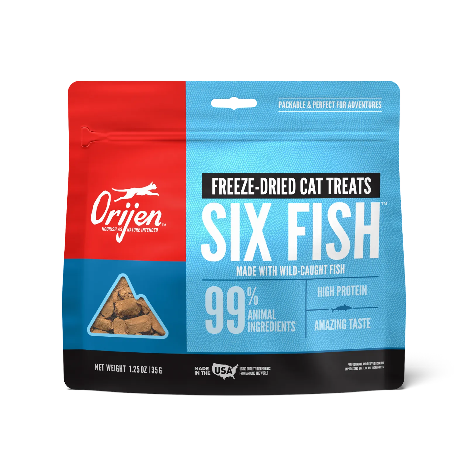 [110148-1] Orijen Six Fish Freeze Dried Cat Treats - 35G