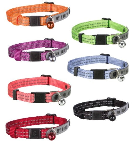 Trixie Collar w/ Address Tag for Cats  - GREEN/2X6X21CM