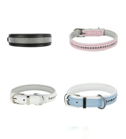 Trixie Active Comfort Collar with Rhine Stones for Dogs BLACK/LARGE