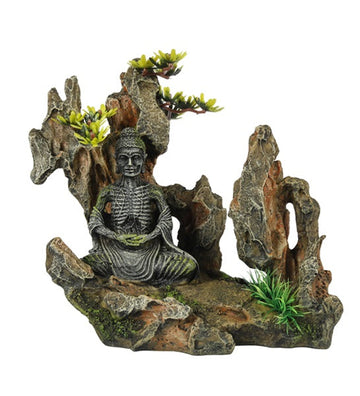 Aqua D'Ella Mountain Buddha Aquarium Décor - 20X11X18CM