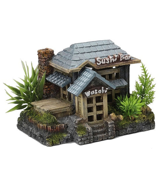 Aqua D'Ella Sushi Bar Aquarium Décor - 15X10X11CM