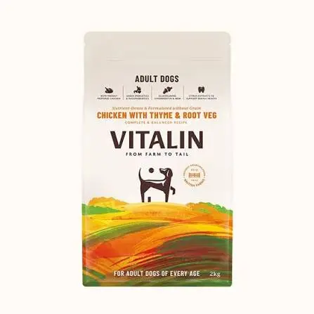 Vitalin Chicken with Veg & Thyme Dog Dry Food - 2KG