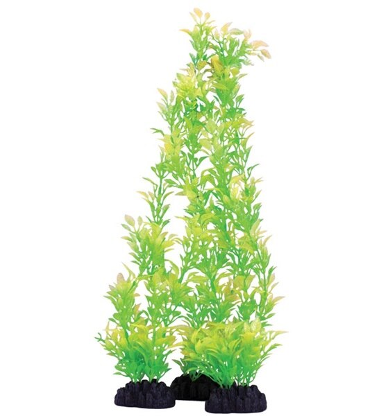 Hugo Kamishi Rose Leaf Aquarium Plant Décor - GREEN/30CM