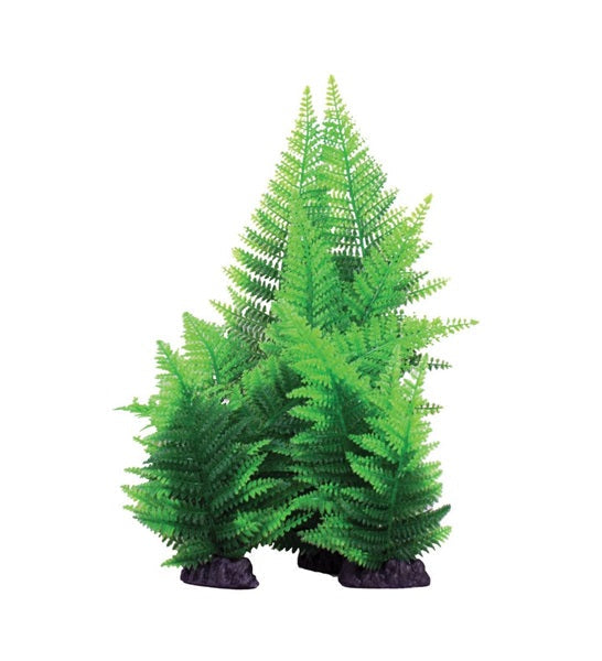 Hugo Kamishi Broad Leaf Fern Aquarium Plant Décor - GREEN/40CM
