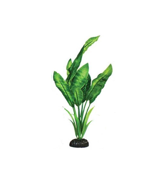 Hugo Kamishi Narrow Leaf Silk Aquarium Plant Décor - GREEN/13CM