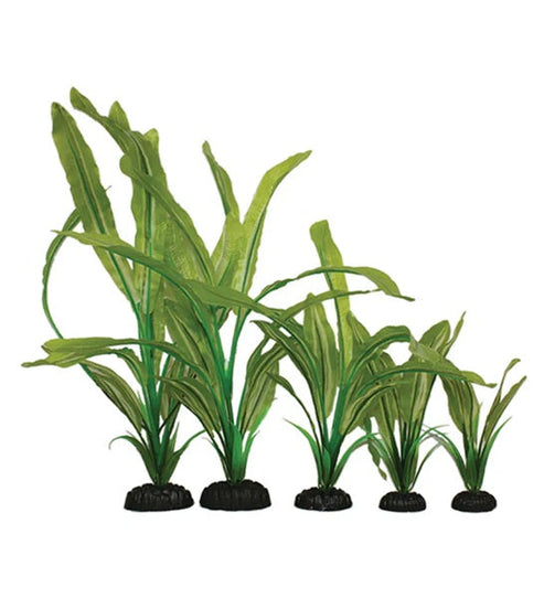 Hugo Kamishi Long Leaf Silk Aquarium Plant Décor - GREEN/40CM