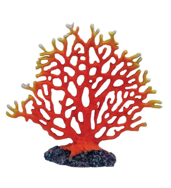 Hugo Kamishi Sea Fan Aquarium Décor - RED/20X6X18CM