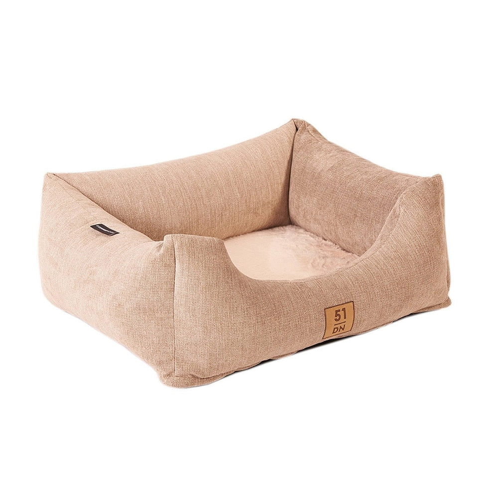 51DN Venice Soft Bed for Dogs - BEIGE/55X44X22CM