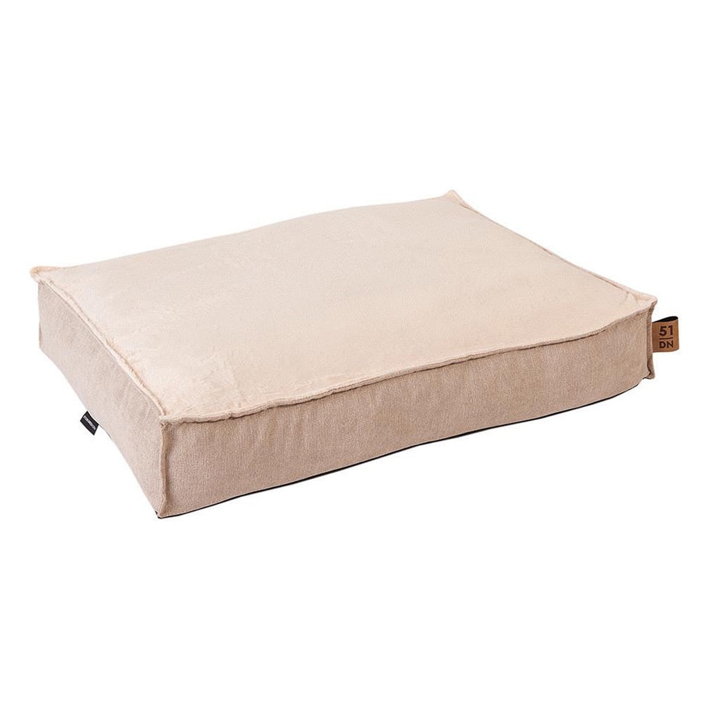 51DN Venice Box Pillow Dog Bed - FUZZY DARK GREY/80X60X12CM