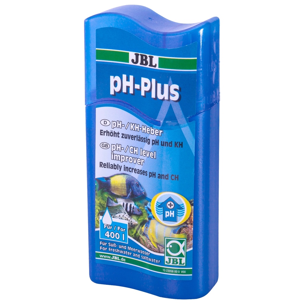 JBL pH Plus Water conditioner to increase pH in Fresh And Saltwater Aquariums for Fish & Invertebrates 100ml