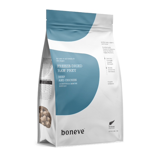 Boneve Freeze-Dried Raw Prey Beef&Chicken Dry Cat Food - 80G