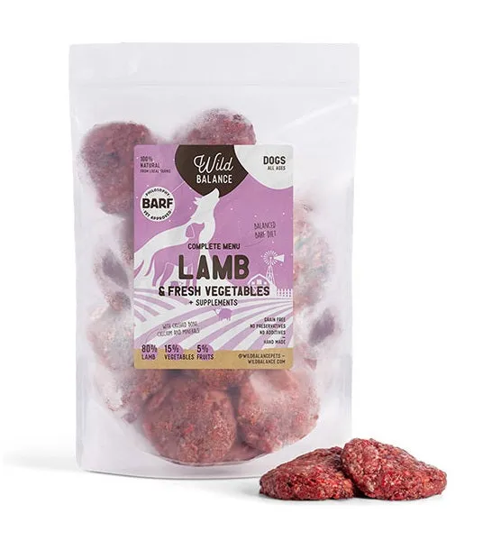 [103049-1] Wild Balance Complete BARF Menu Lamb for Dogs - 1KG