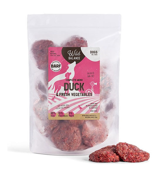 Wild Balance Complete BARF Menu Duck for Dogs - 1KG