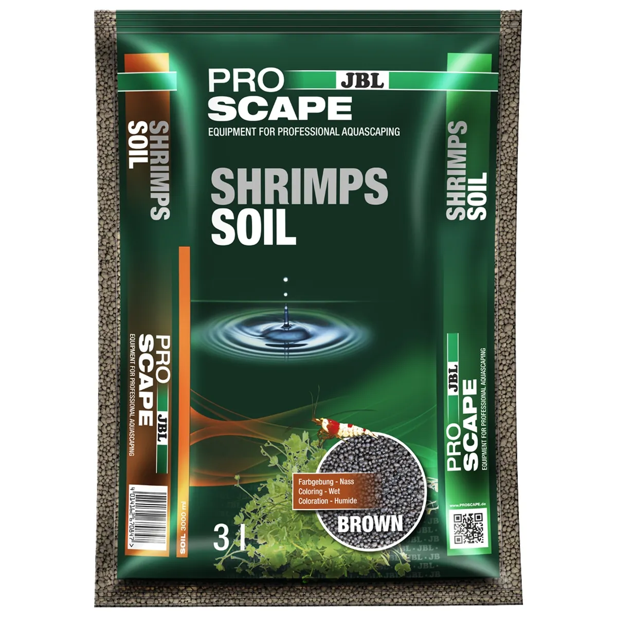[JB6708400] JBL Proscape Shrimpssoil Brown 3L