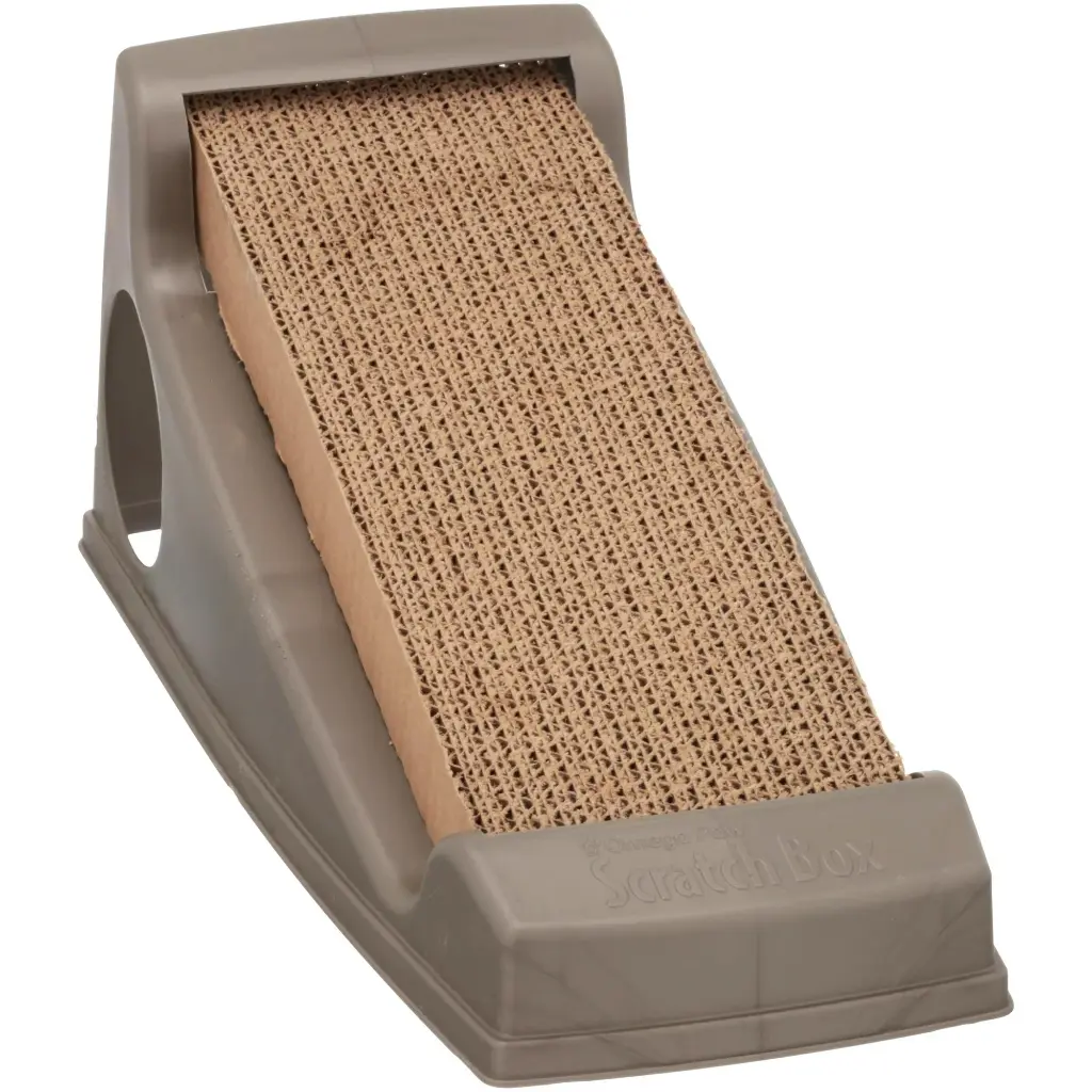 Omega Paw Cat Scratch Box Everest Cat Scratcher Brown