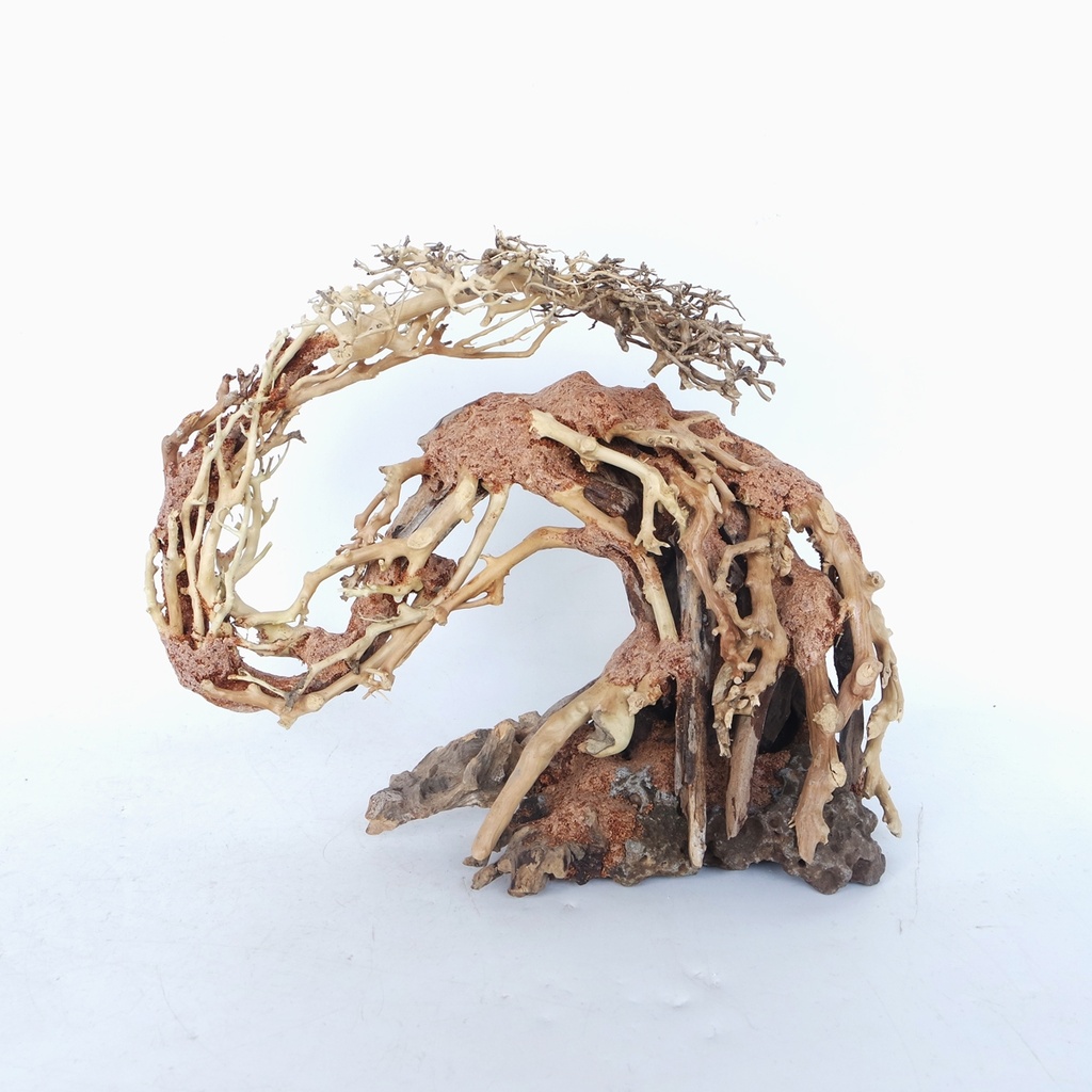 SV Aquarium Deco Dragon-Like Wood Tree - Small - 22X15X10cm - Box
